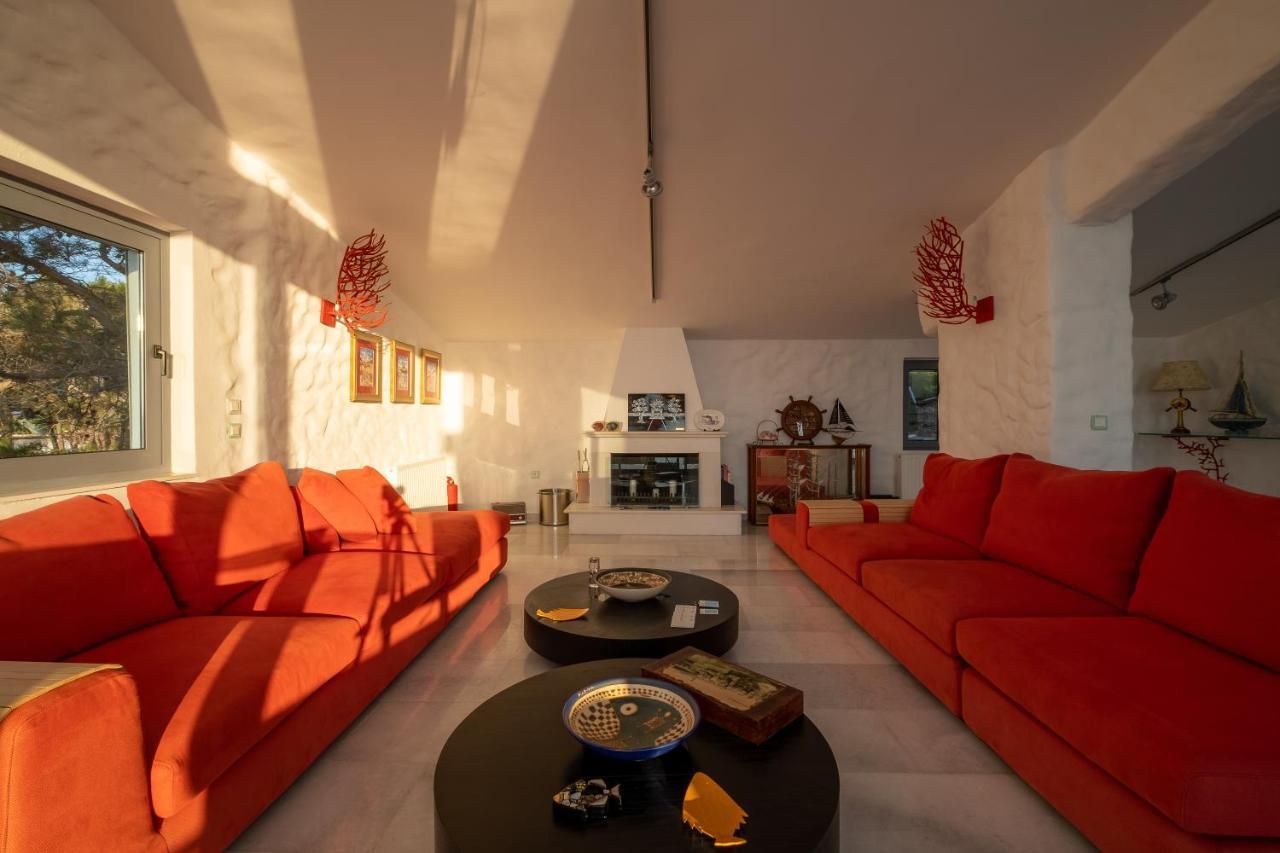 Icarus Luxury Beachfront Villa Gialiskari  Exteriér fotografie