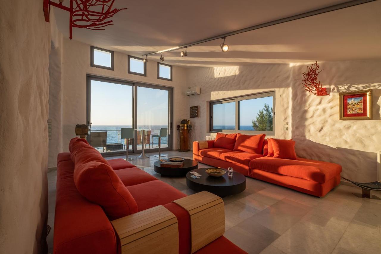 Icarus Luxury Beachfront Villa Gialiskari  Exteriér fotografie